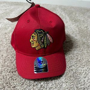 ❤️🏒 Red Chicago Blackhawks 47 Brand Kids Hat  🏒❤️